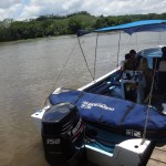 Taking a boat through the estuary in Costa Rica's Osa Peninsula.
