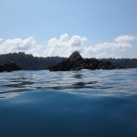 Beautiful ocean and islands in Costa Rica.