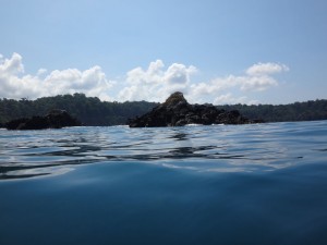 Beautiful ocean and islands in Costa Rica.
