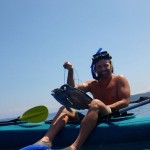 Leo Ramsey spearfishing in Costa Rica.