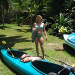 Aloe Driscoll fishing in Costa Rica.