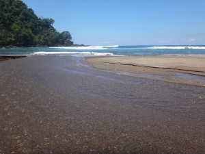 A surfer girl's paradise! Empty waves in Drake's Bay, Costa Rica.