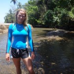 Aloe Driscoll exploring Drake Bay, Costa Rica.