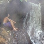 A waterfall in Drake Bay, Costa Rica.