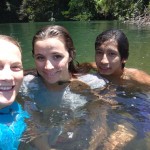 Swimming in the river with friends in Drake Bay, Costa Rica.