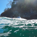 Surfing in Costa Rica.