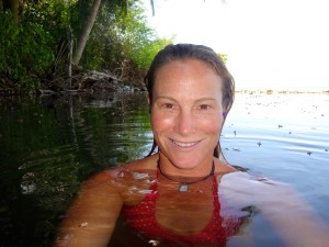 Aloe Driscoll swimming in Costa Rica.