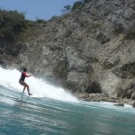 Women surfing in Costa Rica.