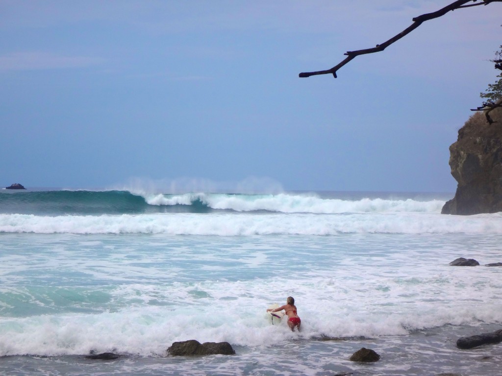 A surfer girl's paradise! Empty waves in Costa Rica.