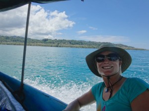 Boating across the Golfo Dulce in Costa Rica.