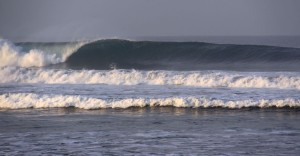 Left barrel in Playa Hermosa, Costa Rica.
