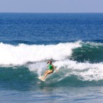 Aloe Driscoll surfing Playa Hermosa