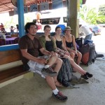 Getting ready to board a boat with friends in Drake Bay, Costa Rica.