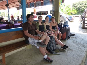 Getting ready to board a boat with friends in Drake Bay, Costa Rica.