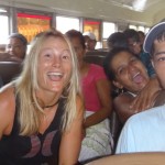 Traveling by bus from Costa Rica to Nicaragua.