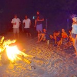 Campfire in Popoyo, Nicaragua.