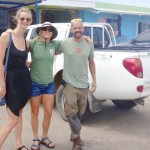 Stephanie, Aloe, and Alex headed for Ometepe, Nicaragua.