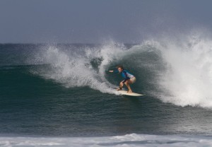 Aloe Driscoll surfing Playa Negra, Costa Rica.