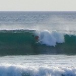 My last wave, shortly before getting drilled.