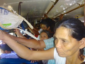 Traveling by bus through Nicaragua and Honduras.