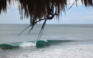 Surfing in Miramar, Nicaragua.